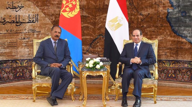 الرئيس السيسي يستقبل رئيس دولة إريتريا