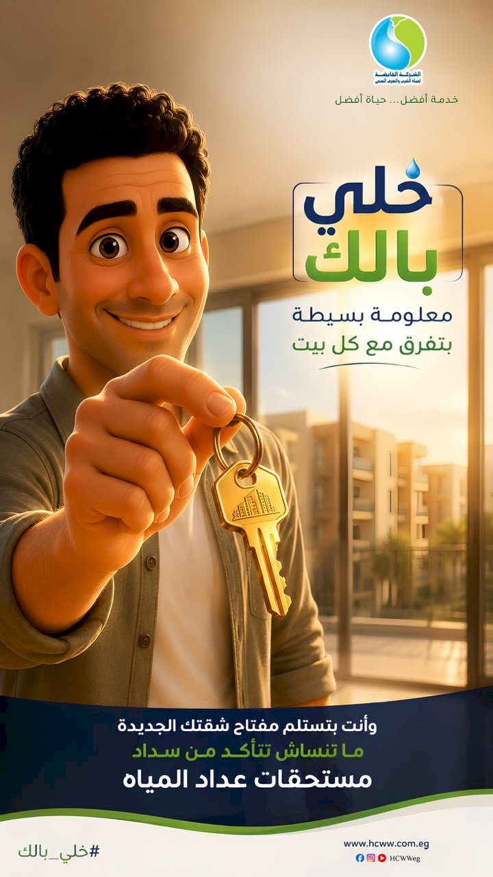 الشركة القابضة لمياه الشرب والصرف الصحي تطلق حملة "خلي بالك" للتوعية بحقوق وواجبات المواطنين