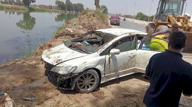 إصابة 5 أشخاص إثر انقلاب سيارة ملاكي بترعة الإسماعيلية فى التل الكبير