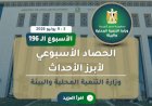 الحصاد الاسبوعي لوزارة. التنمية المحلية والبيئة