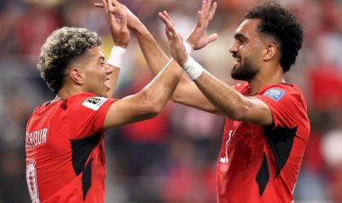 نهاية الشوط الأول.. منتخب مصر يتقدم على أستراليا 1-0