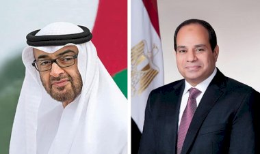 الرئيس السيسي يستقبل الشيخ محمد بن زايد رئيس الإمارات بمطار العلمين