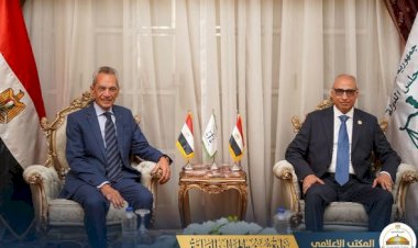 وزير شئون المجالس النيابية يلتقي رئيس مجلس الدولة لتهنئته بمناسبة توليه مهام منصبه