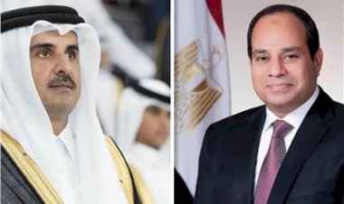 عاجل.. الرئيس السيسي يعزي أمير قطر في وفاة الشيخ حمد بن خليفة بقصر لوسيل