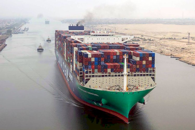 قناة السويس تشهد عبور سفينة الحاويات العملاقة "CMA CGM SAINT GERMAIN" لأول مرة