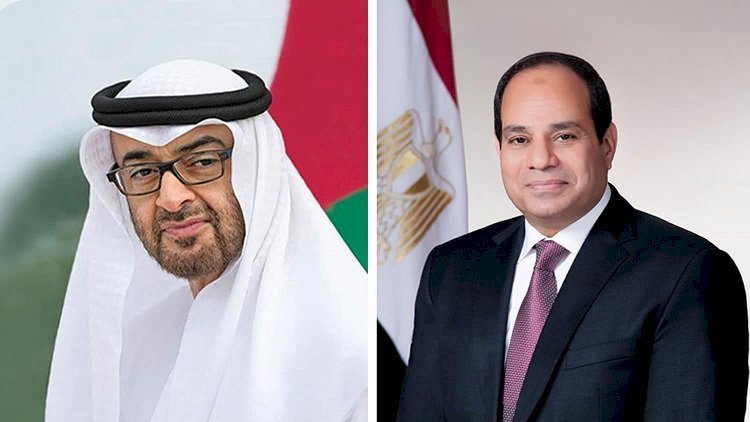 الرئيس السيسي يستقبل الشيخ محمد بن زايد رئيس الإمارات بمطار العلمين