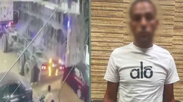 تجديد حبس سائق التريلا المتسبب فى قتل شاب بالفيوم 15 يوما
