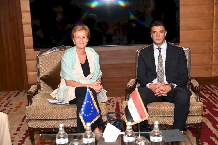 وزير الصناعة يبحث مع رئيسة بعثة الاتحاد الأوروبي لدى مصر سبل تعزيز التعاون المشترك