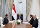 الرئيس السيسي يجتمع مع رئيس الوزراء ووزير المالية