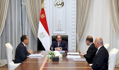 الرئيس السيسي يجتمع مع رئيس الوزراء ووزير المالية