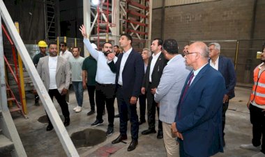 وزير الصناعة يتفقد مجمع «e2 العلمين الصناعي» ويزور مشروعي «خزن» و«نيو كونكريت» لمواد البناء
