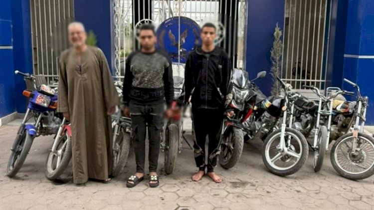 إحالة تاجر للمحاكمة بتهمة شراء دراجات نارية من تشكيل عصابى