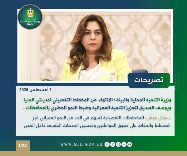 بالإنفوجراف.. التنمية المحلية والبيئة في أسبوع   