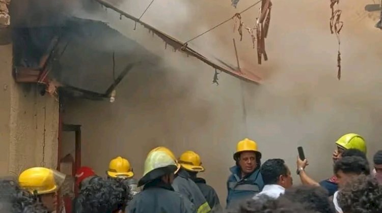 إخماد حريق داخل سوبر ماركت فى حدائق القبة دون إصابات