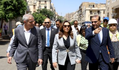 منال عوض تتفقد الموقف التنفيذي لأعمال تطوير شارع إبراهيم باشا بمنطقة الكوربة بمصر الجديدة