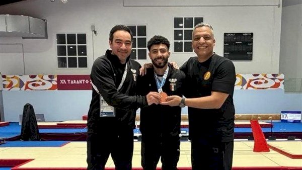 عمر العربي يحصد برونزية الجمباز في دورة البحر المتوسط