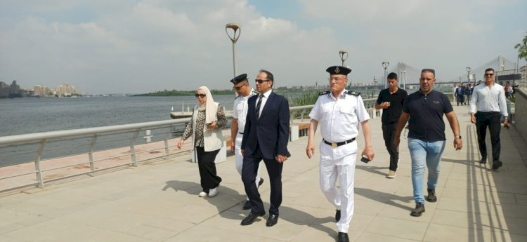 تنفيذ حملة مكبرة لإزالة التعديات والإشغالات الواقعة بنطاق مشروع ممشى أهل مصر