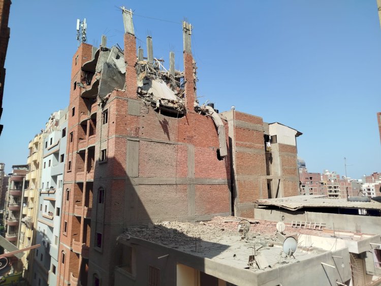 إصابة شخصين إثر انهيار غرفة معرض فى طلخا بالدقهلية