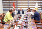 وزراء التنمية المحلية والبيئة والتعليم العالي يتابعون تنفيذ تمثال مجدي يعقوب بالجيزة