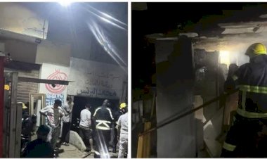السيطرة على حريق مخزن أخشاب فى منطقة حلوان
