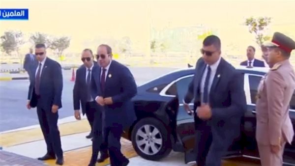 الرئيس السيسى يصل مقر انعقاد منتدى "العلمين أفريقيا للأعمال"