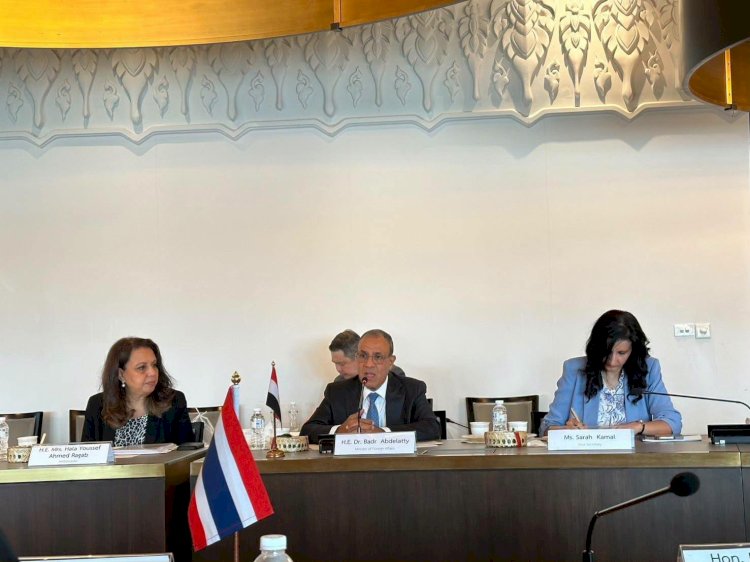 وزير الخارجية يلتقي رئيس وأعضاء مجموعة الصداقة البرلمانية التايلاندية–المصرية