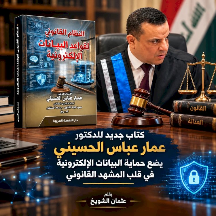 كتاب جديد للأستاذ الدكتور عمار عباس الحسيني يضع حماية البيانات الإلكترونية في قلب المشهد القانوني