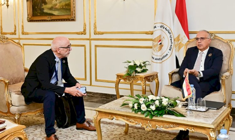 وزير الري يبحث مع رئيس معهد المياه المتوسطي تنسيق الجهود والاستعدادات لمؤتمر الأمم المتحدة للمياه ٢٠٢٦